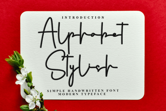 Alphabet Stylish Font: Elegant Handwritten Style