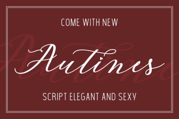Autines Font: A Modern Feminine Script for Elegant Design Projects