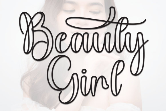 Beauty Girl Font: Elegant Handwritten Style