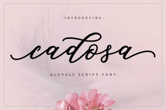 Cadosa Font: Where Modern Calligraphy Meets Purposeful Design