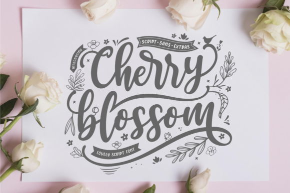 Cherry Blossom Font: A Beautiful Addition to Your Design Toolkit