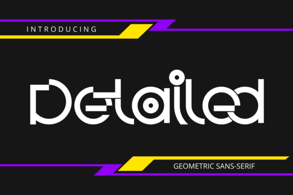 Detailed Font: Where Geometric Precision Meets Expressive Typography