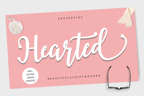 Hearted Font: Modern Script, Timeless Appeal