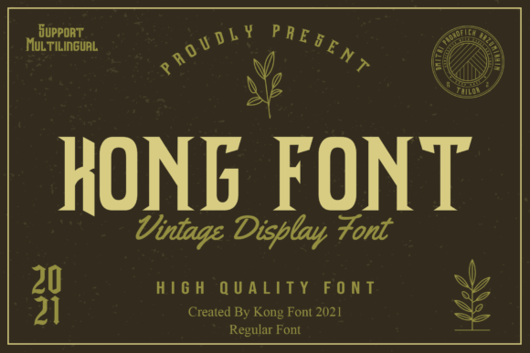 Kong Font: Bold, Vintage, Unmistakable