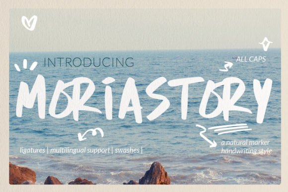 Moria Story Font: A Natural Handwritten Typeface for Authentic Visual Communication
