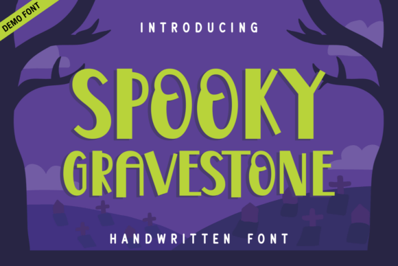 Spooky Gravestone Demo Font
