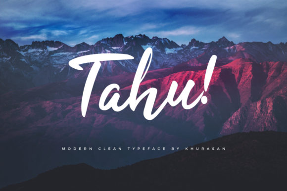 Tahu Font: Bold Handwritten Style, Free to Use