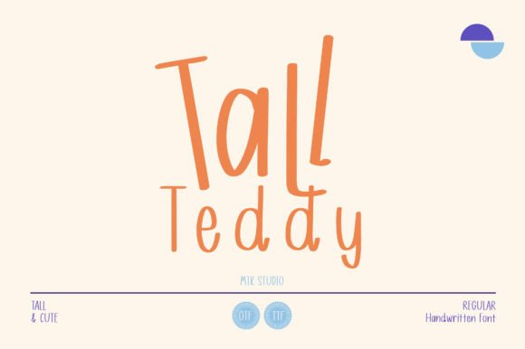 Tall Teddy Font: Where Digital Clarity Meets Handwritten Heart