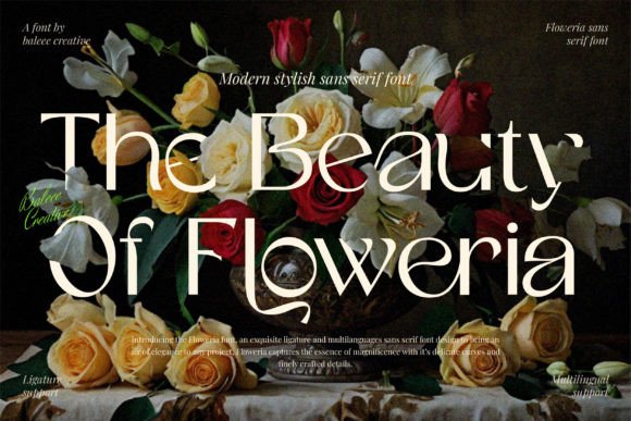 The Beauty of Floweria Font