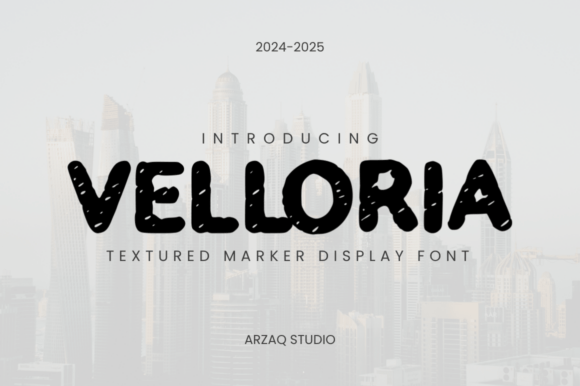 Velloria Font: A Playful Display Font for Modern Creative Projects